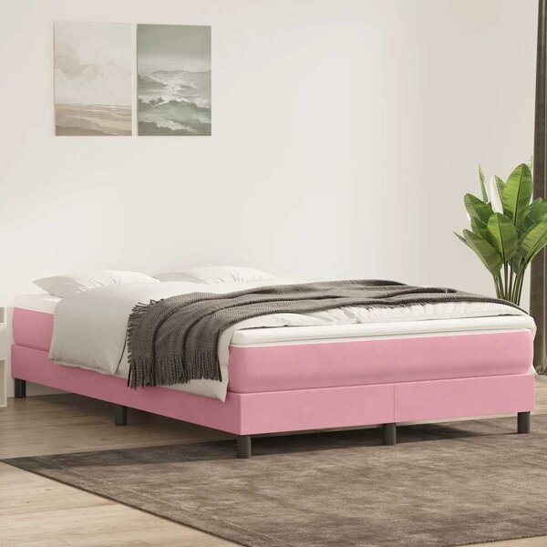 Box Spring krevet bez madraca ružičasti 160x210 cm samt - Ružičasti / 160 x 210 cm