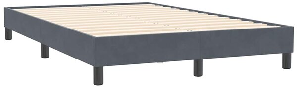 Box Spring krevet bez madraca tamno sivi 120x210 cm samt - Siva / 120 x 210 cm