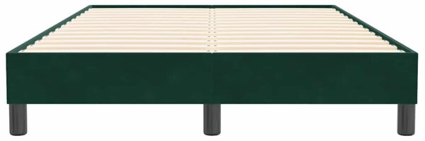 Box Spring krevet bez madraca tamnozeleni 120x210 cm samt - Zelena / 120 x 210 cm