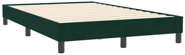 Box Spring krevet bez madraca tamnozeleni 120x210 cm samt - Zelena / 120 x 210 cm