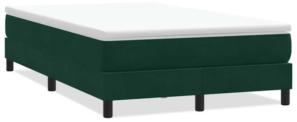 Box Spring krevet bez madraca tamnozeleni 120x210 cm samt - Zelena / 120 x 210 cm