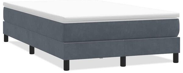 Box Spring krevet bez madraca tamno sivi 120x210 cm samt - Siva / 120 x 210 cm
