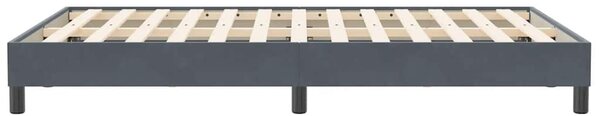 Box Spring krevet bez madraca tamno sivi 120x210 cm samt - Siva / 120 x 210 cm