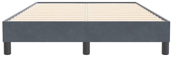Box Spring krevet bez madraca tamno sivi 120x210 cm samt - Siva / 120 x 210 cm