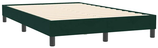 Box Spring krevet bez madraca tamnozeleni 120x210 cm samt - Zelena / 120 x 210 cm