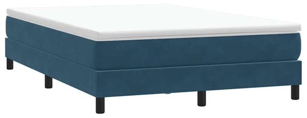 Box Spring krevet bez madraca tamnoplavi 140x210 cm samt - Plava / 140 x 210 cm