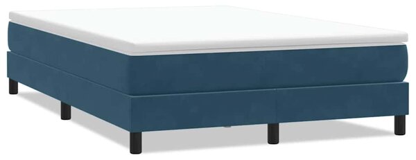 Box Spring krevet bez madraca tamnoplavi 140x210 cm samt - Plava / 140 x 210 cm