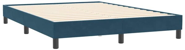 Box Spring krevet bez madraca tamnoplavi 140x210 cm samt - Plava / 140 x 210 cm