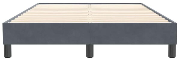 Okvir kreveta bez madraca tamno sivi 120x210 cm baršun - Siva / 120 x 210 cm