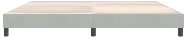 Okvir kreveta bez madraca svijetlo sivi 180x210 cm baršun - Siva / 180 x 210 cm