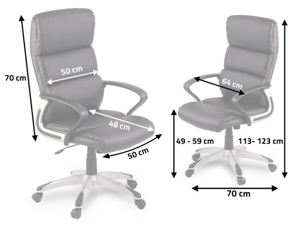 Sofotel EG-228 crna okretna uredska stolica