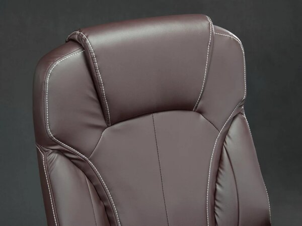 Sofotel EG-222 smeđa kožna uredska stolica