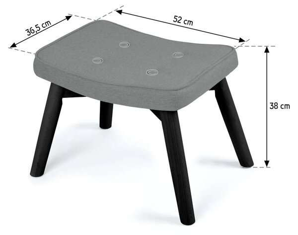 Tabure za fotelju Norse Sofotel, tamno siva (2051)