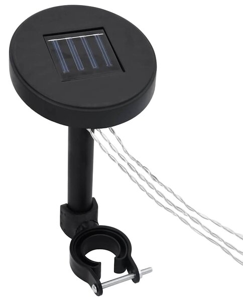 Sjenica sa zastorima i LED svjetlima 3 x 3 m krem bijela - Krema / 3 x 3 m