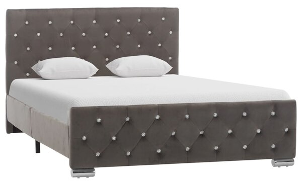 VidaXL Okvir za krevet od tkanine sivi 120 x 200 cm