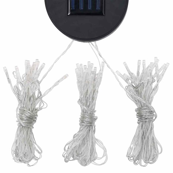 Sjenica s LED svjetlosnim trakama 3 x 3 m crvena boja vina - Crvena / N/A