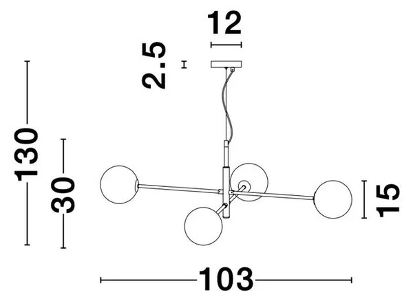VITRA VISILICA G9 /IP20/ZLATNA & CRNA NL9143304