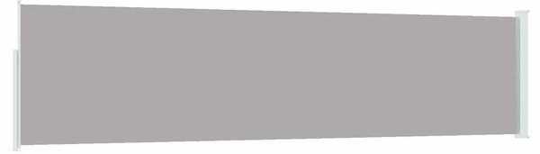 Uvlačiva bočna tenda za terasu 120 x 500 cm siva - Siva / 117 x 500 cm