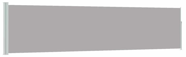 Uvlačiva bočna tenda za terasu 120 x 500 cm siva - Siva / 117 x 500 cm