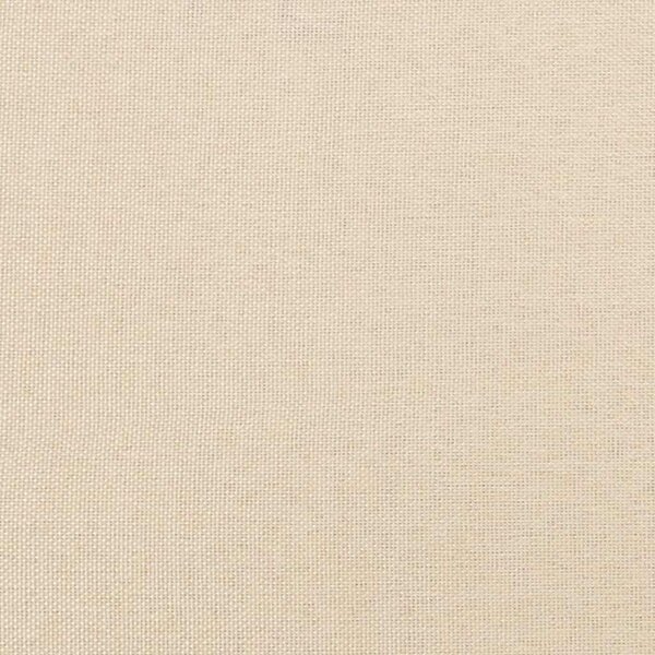 Okvir kreveta s uzglavljem bez madraca krem 90x200cm od tkanine - Krema / 90 x 200 cm