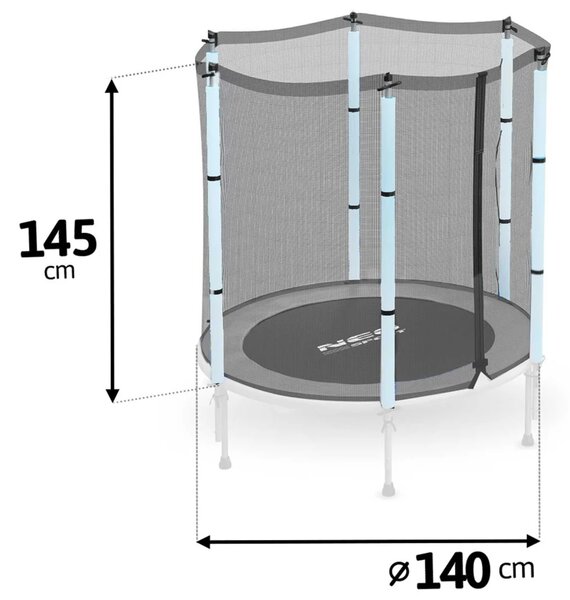 Vanjska mreža za trampolin 140 cm, 4,5 ft, Neo-Sport