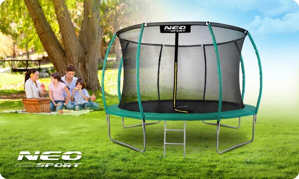 Unutarnja mreža za trampolin Neo-Sport 465 cm, 15 stopa, siva
