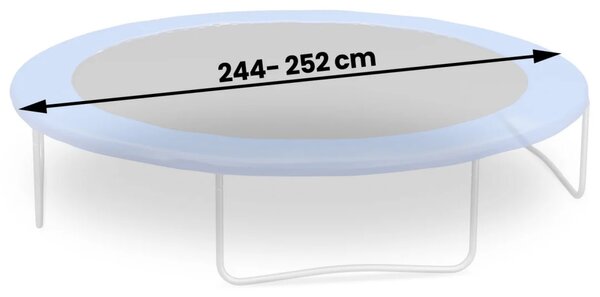 Podloga za trampolin 252 cm, 42 opruga, 8 ft, Neo-Sport, siva