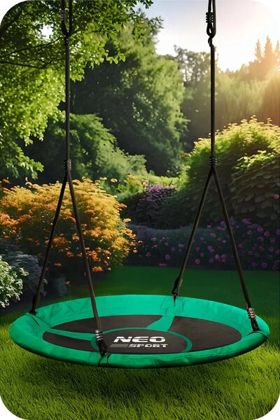Dječja ljuljačka Neo-Sport Swingo ptičje gnijezdo, Ø 120 cm, crvena