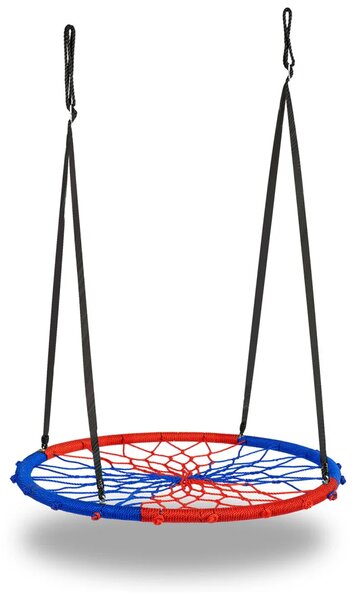 Dječja ljuljačka Swingo ptičje gnijezdo, plavo-crvena, Ø 95 cm