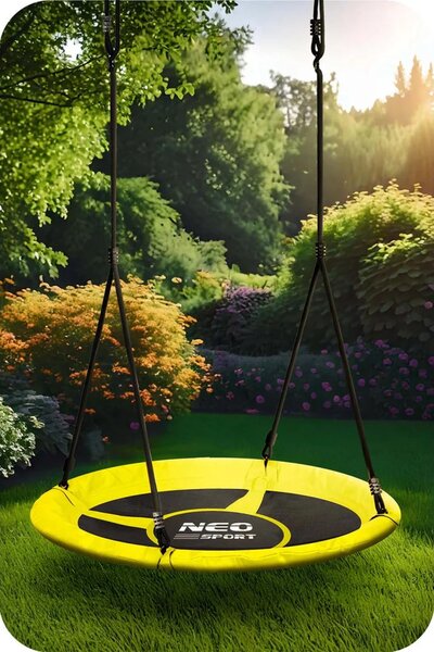 Dječja ljuljačka Neo-Sport Swingo ptičje gnijezdo, Ø 100 cm, crvena