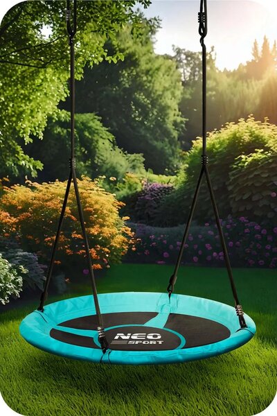 Dječja ljuljačka Neo-Sport Swingo ptičje gnijezdo, Ø 100 cm, zelena, var. 1082
