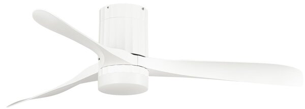 Novri LED stropni ventilator, bijeli, Ø 132 cm, CCT, tih - Lucande Lucande, Novri, Bijela, Dnevna soba, Plastika, Moderan