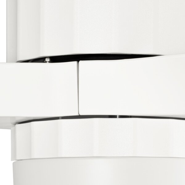Novri LED stropni ventilator, bijeli, Ø 132 cm, CCT, tih - Lucande Lucande, Novri, Bijela, Dnevna soba, Plastika, Moderan