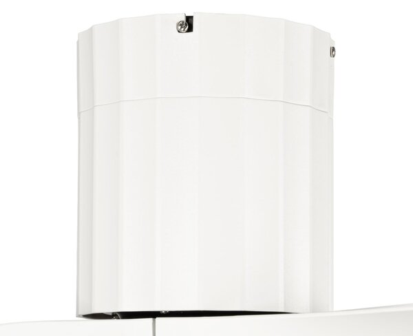 Novri LED stropni ventilator, bijeli, Ø 132 cm, CCT, tih - Lucande Lucande, Novri, Bijela, Dnevna soba, Plastika, Moderan