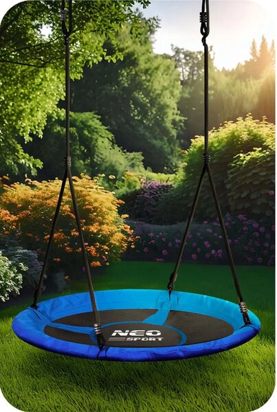 Dječja ljuljačka Neo-Sport Swingo ptičje gnijezdo, Ø 120 cm, smeđa