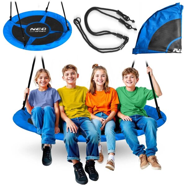 Dječja ljuljačka Neo-Sport Swingo ptičje gnijezdo, Ø 120 cm, smeđa