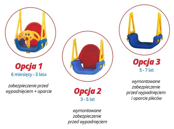 3-u-1 sigurnosna ljuljačka Jumbo Elephant 101