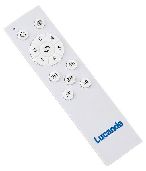Solenus stropni ventilator, mat bijela, 3 lopatice, tih - Lucande Lucande, Solenus, Bijela, Dnevna soba, Plastika, Moderan