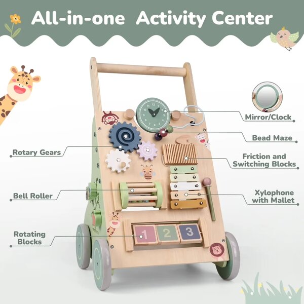 Dječja drvena hodalica - Montessori jungle