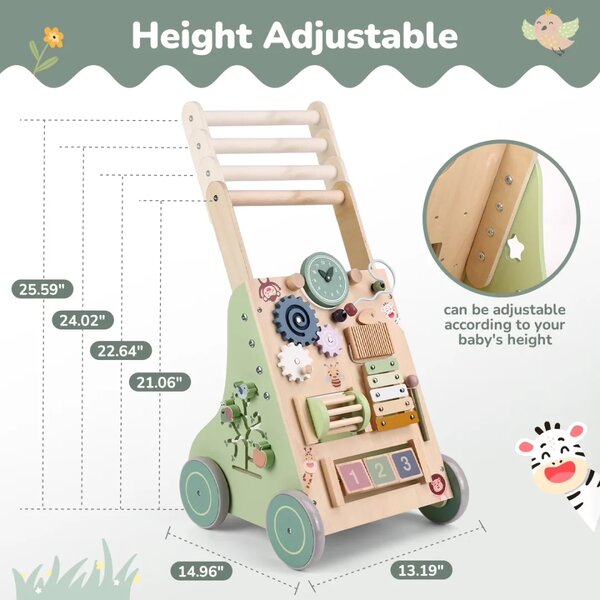 Dječja drvena hodalica - Montessori jungle