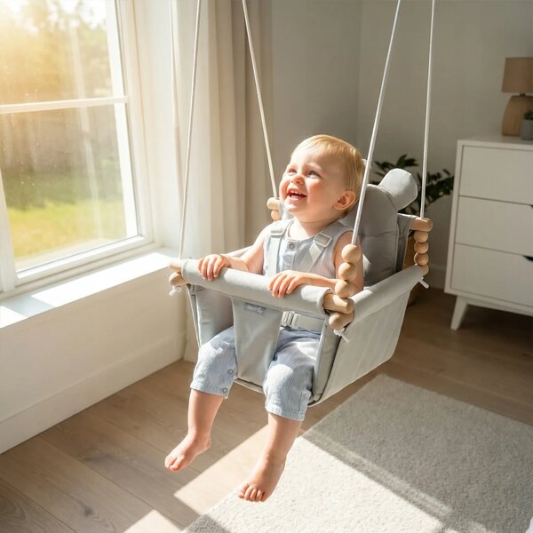 Dječja ljuljačka 3u1 - Baby swing grey