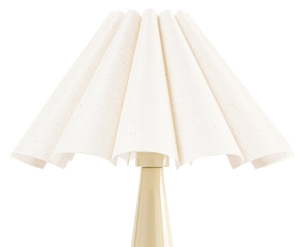 Stolne Lampa Lindby, Lotte, Bijela, Dnevna soba, Tkanina / tekstil, Moderan