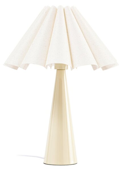 Stolne Lampa Lindby, Lotte, Bijela, Dnevna soba, Tkanina / tekstil, Moderan