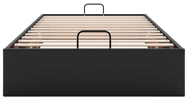 Otomanski okvir kreveta bez madraca crni 80x200 cm umjetne kože - Crna / 80 x 200 cm