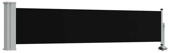 Uvlačiva bočna tenda za terasu 60 x 300 cm crna - Crna / 60 x 300 cm