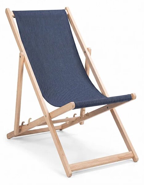 Sklopiva drvena ležaljka Relax - Navy blue