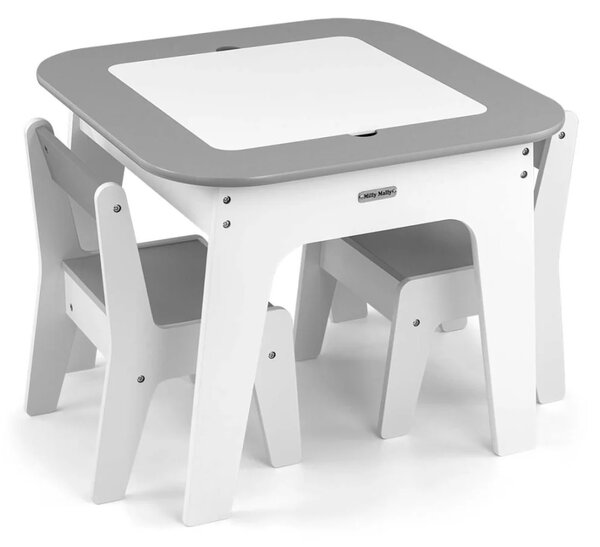Dječji set stol i stolica - Olaf grey