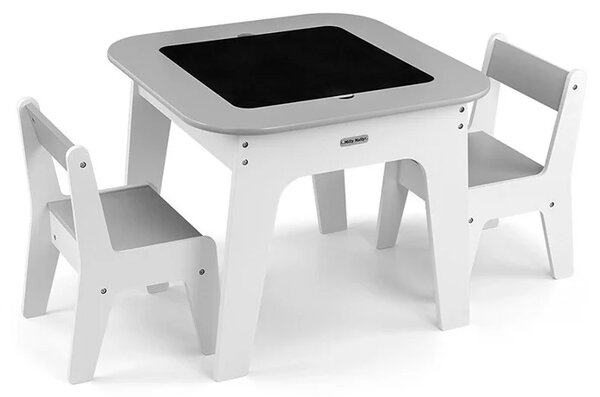 Dječji set stol i stolica - Olaf grey