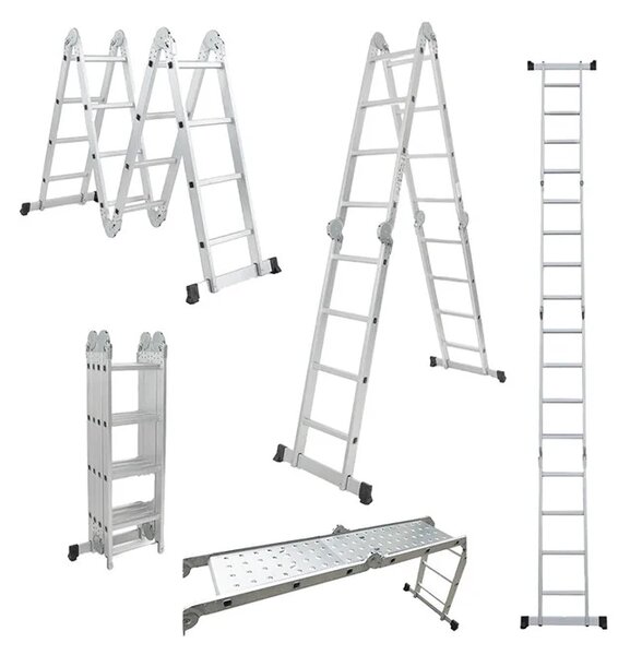 Aluminijske ljestve s platformom 4x4