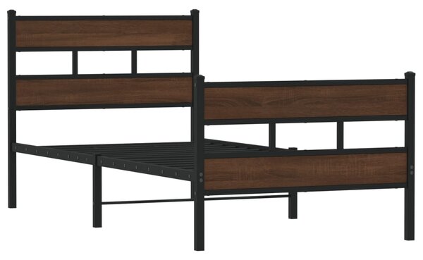 Okvir kreveta bez madraca s uzglavljem i podnožjem 80x200 cm - Smeđa / 80 x 200 cm